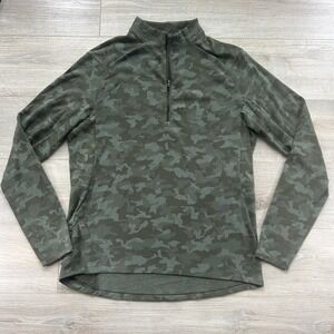 Lululemon Surge Warm 1/2 Zip Pullover Mens Large Camo Heritage Olive Sage